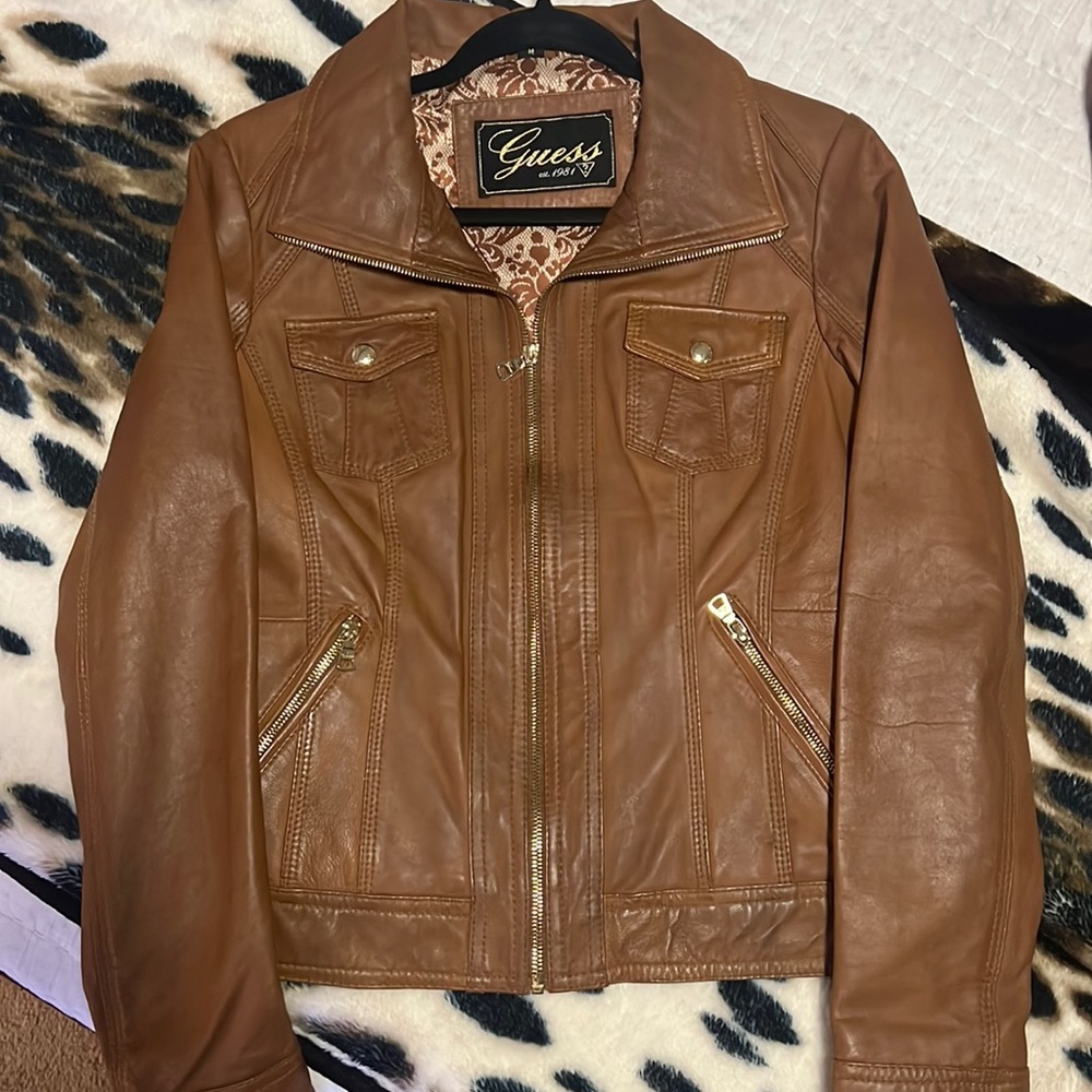 Guess leather jacket - M